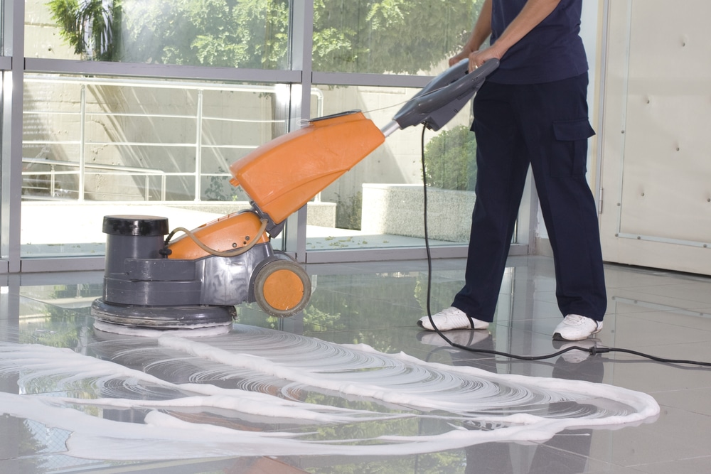 how often to clean tile floors professionally