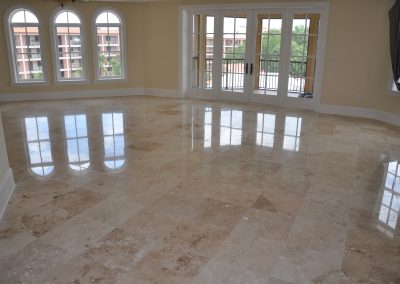 Travertine-Polishing