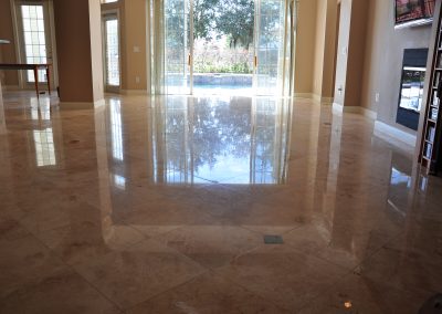 Travertine-Polishing