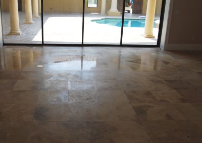 Travertine-Polishing