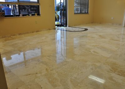 Travertine-Polishing